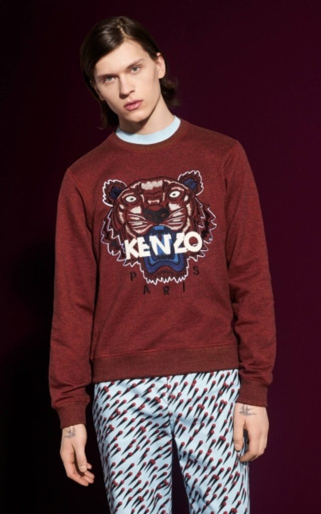 kenzo - bluza z tygrysem 
